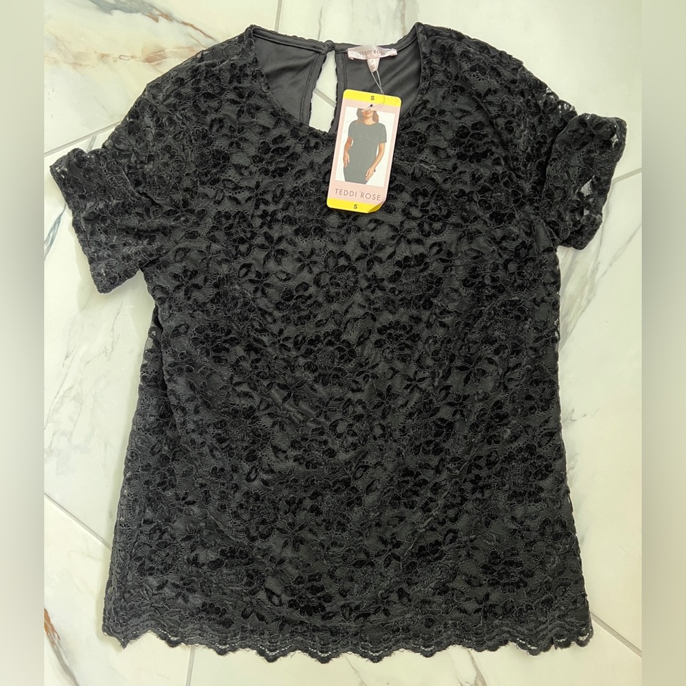 Teddi Rose Women’s Lace T-Shirt NWT